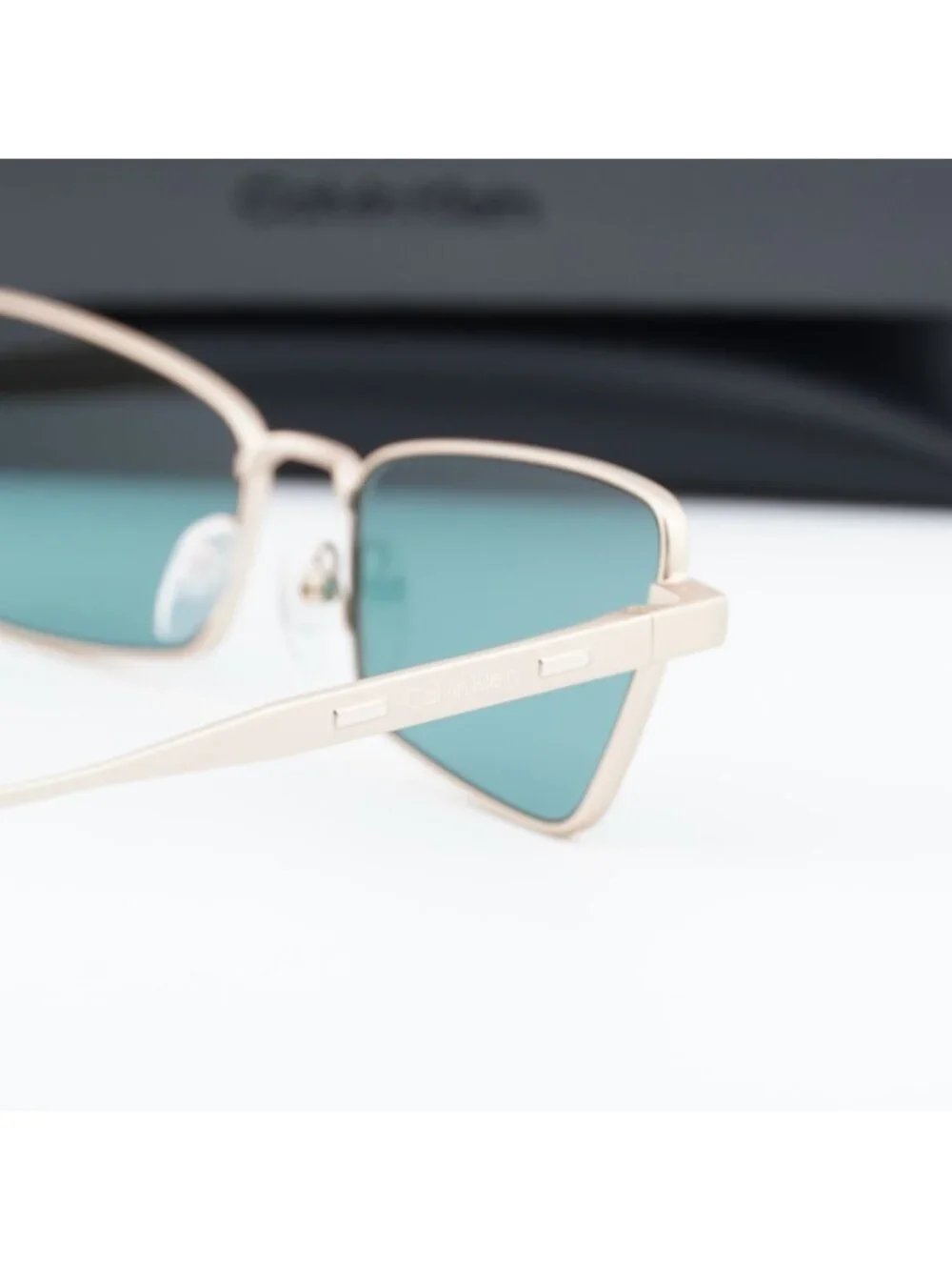 Calvin Klein CK24110S 716 Women Butterfly Sunglasses - Gold / Green